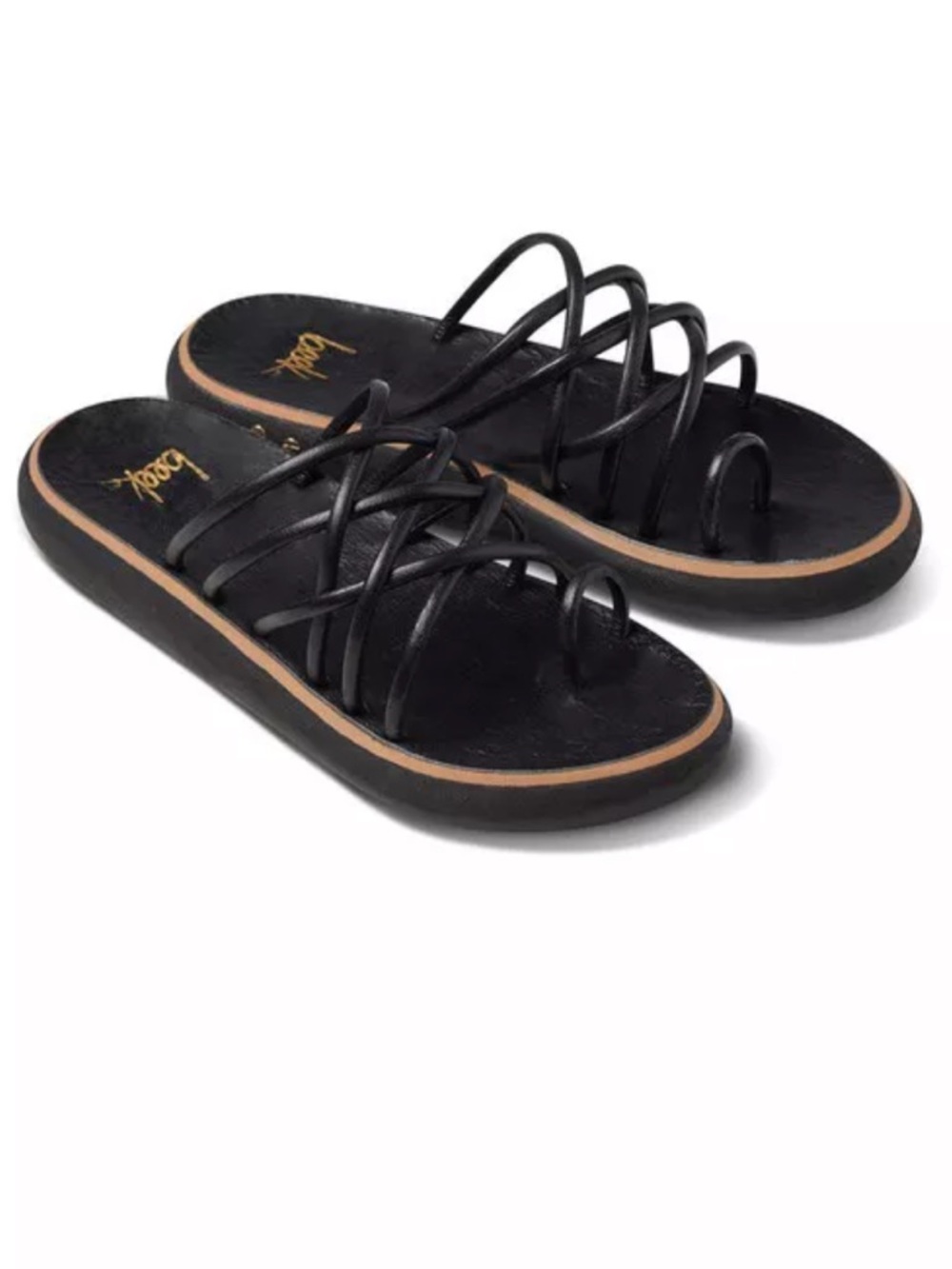 Beek Peep Leather Sandals